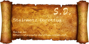 Steinmetz Dorottya névjegykártya