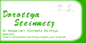 dorottya steinmetz business card